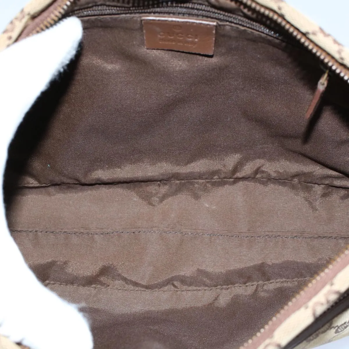 GUCCI GG Canvas Shoulder Bag Beige 130736  54324