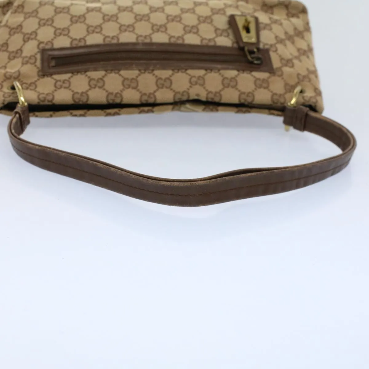 GUCCI GG Canvas Shoulder Bag Beige 130736  54324