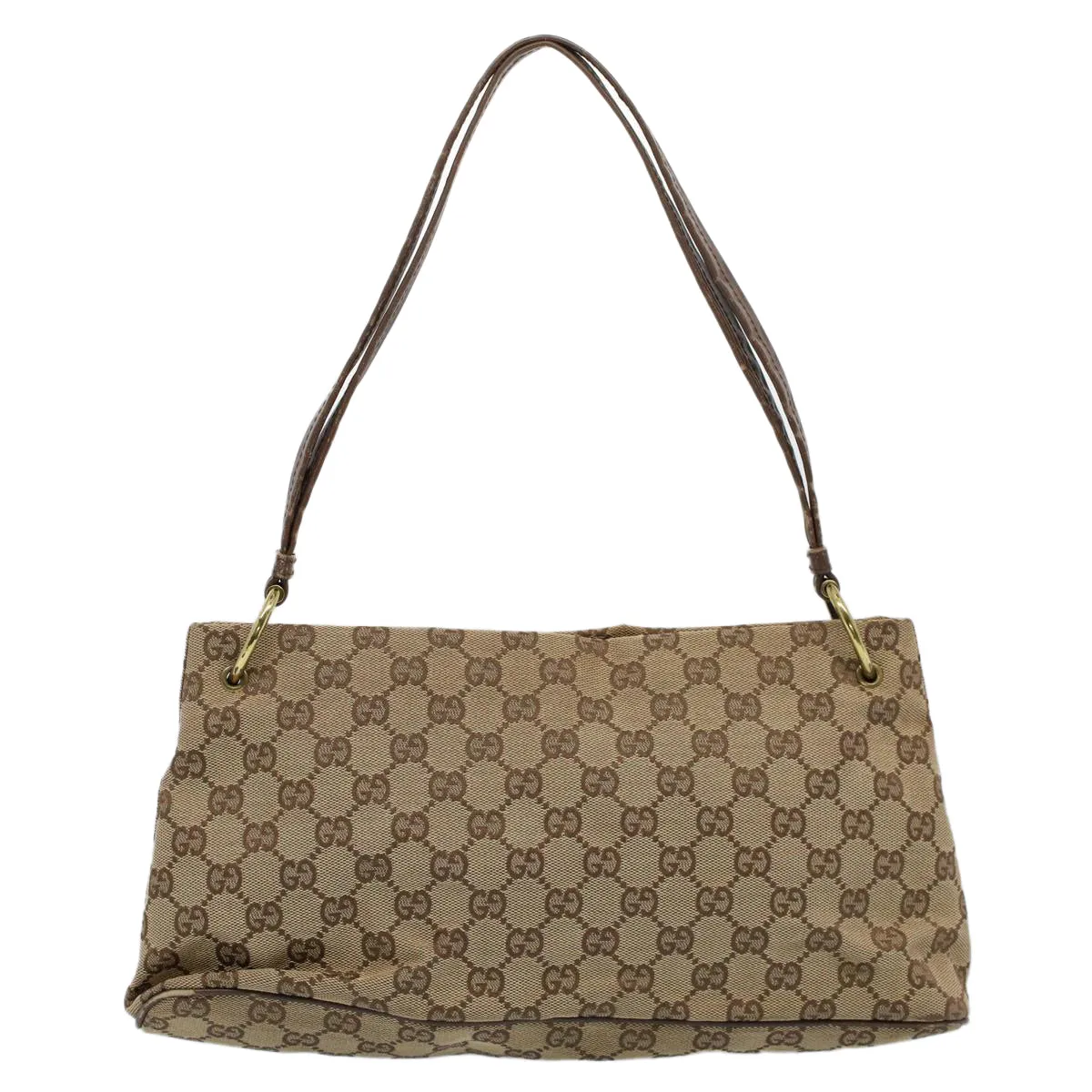 GUCCI GG Canvas Shoulder Bag Beige 130736  54324