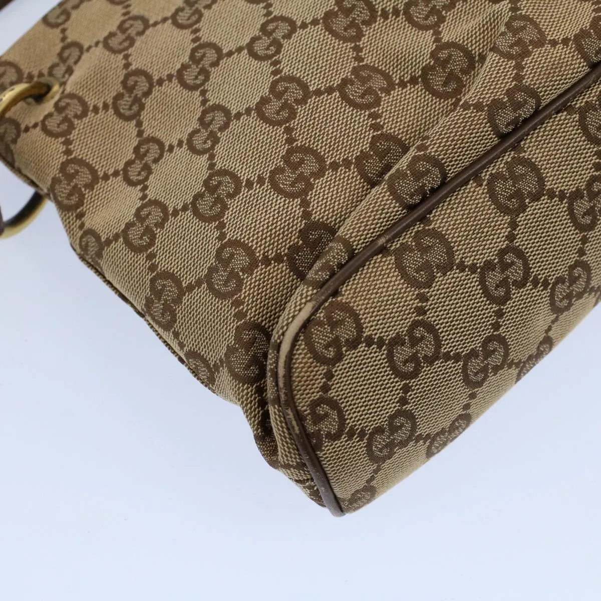 GUCCI GG Canvas Shoulder Bag Beige 130736  54324