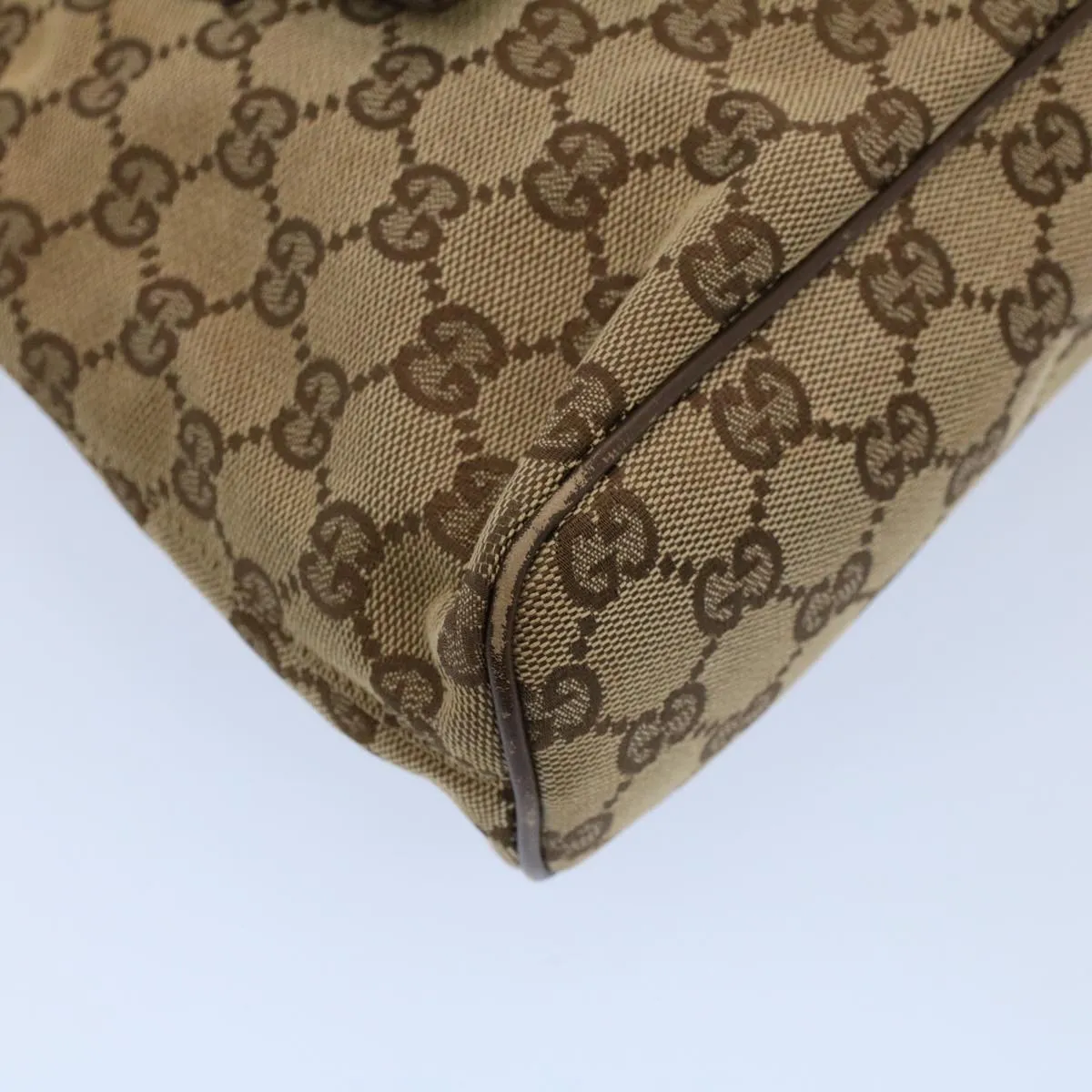 GUCCI GG Canvas Shoulder Bag Beige 130736  54324