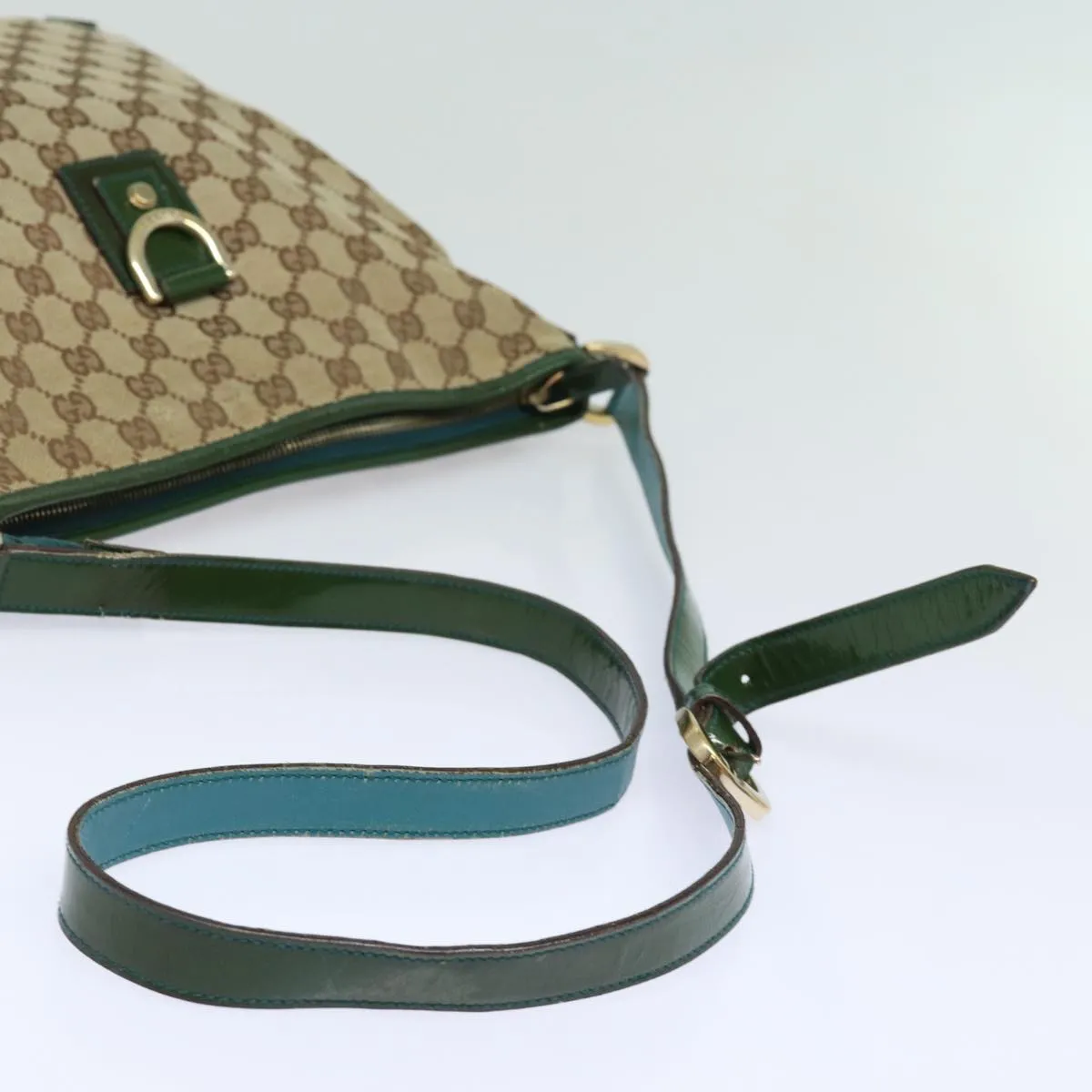 GUCCI GG Canvas Shoulder Bag Beige 131326  84767