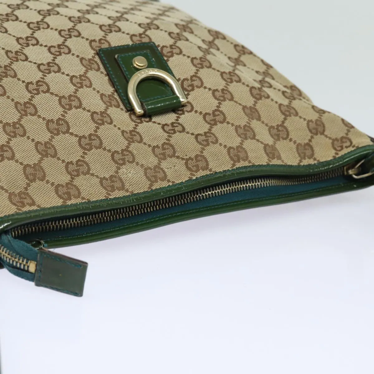 GUCCI GG Canvas Shoulder Bag Beige 131326  84767
