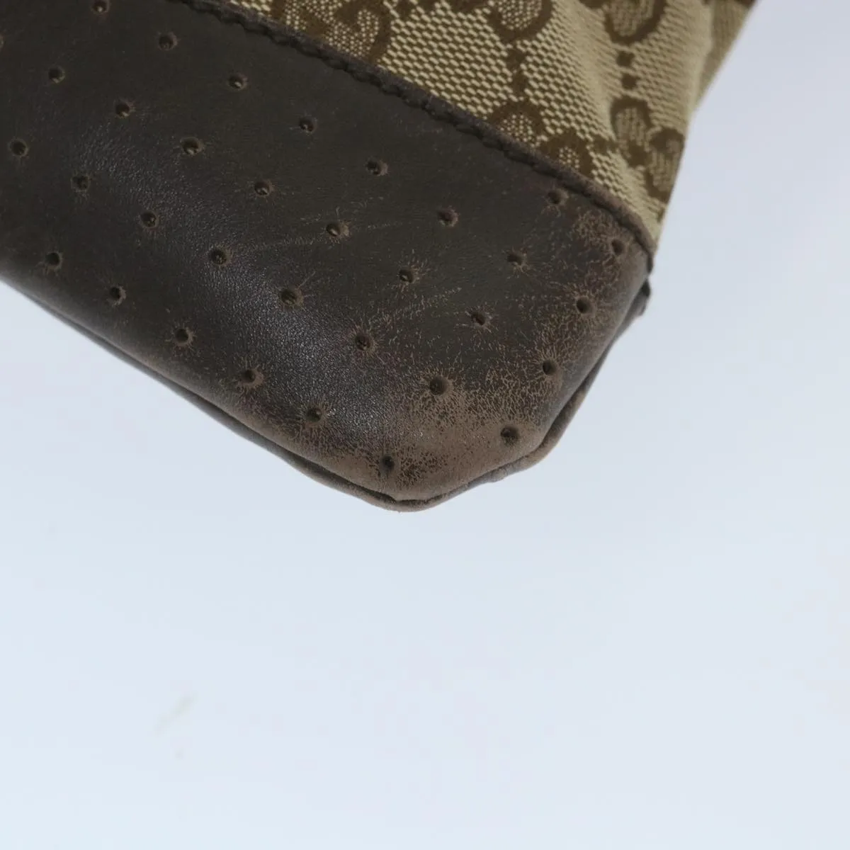 GUCCI GG Canvas Shoulder Bag Beige 145857  ep2095