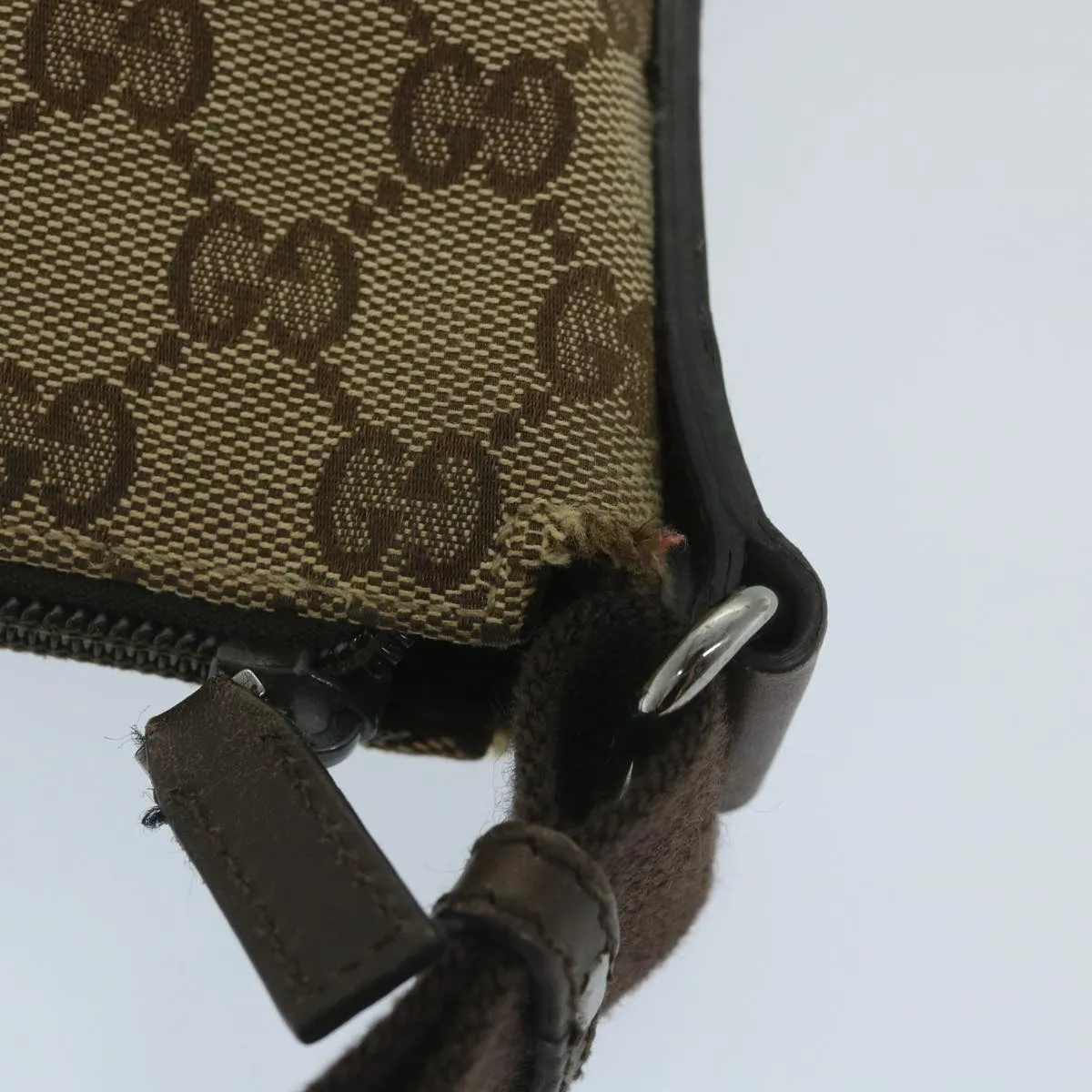 GUCCI GG Canvas Shoulder Bag Beige 145857  ep2095