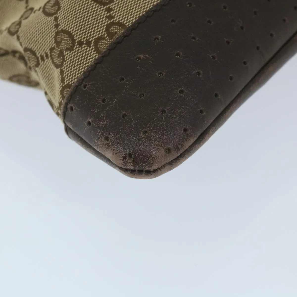 GUCCI GG Canvas Shoulder Bag Beige 145857  ep2095