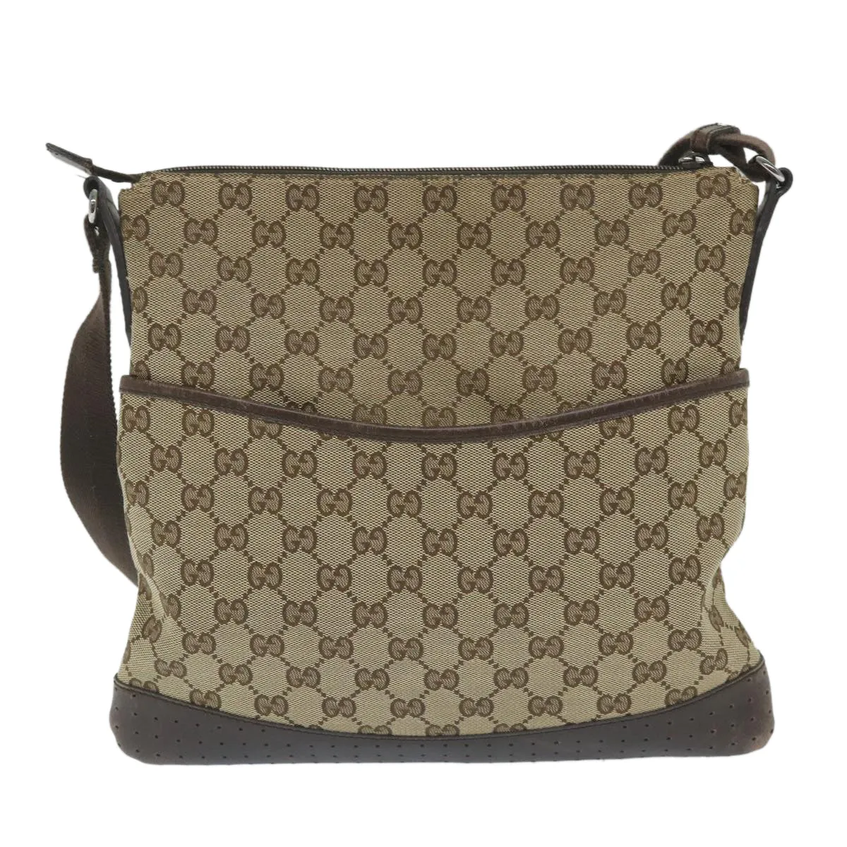 GUCCI GG Canvas Shoulder Bag Beige 145857  ep2095