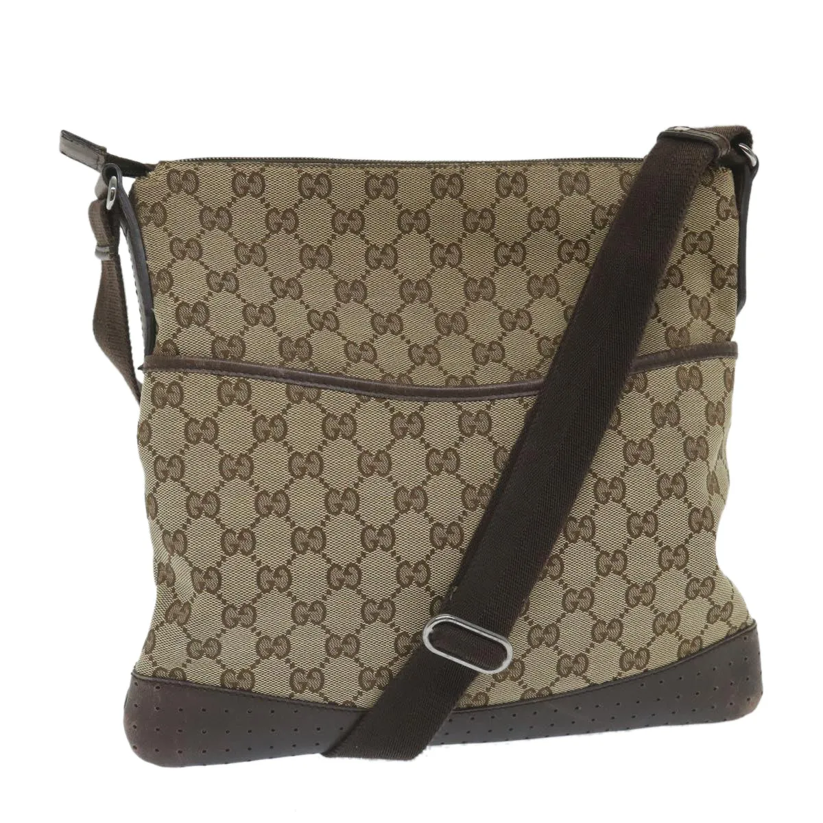 GUCCI GG Canvas Shoulder Bag Beige 145857  ep2095