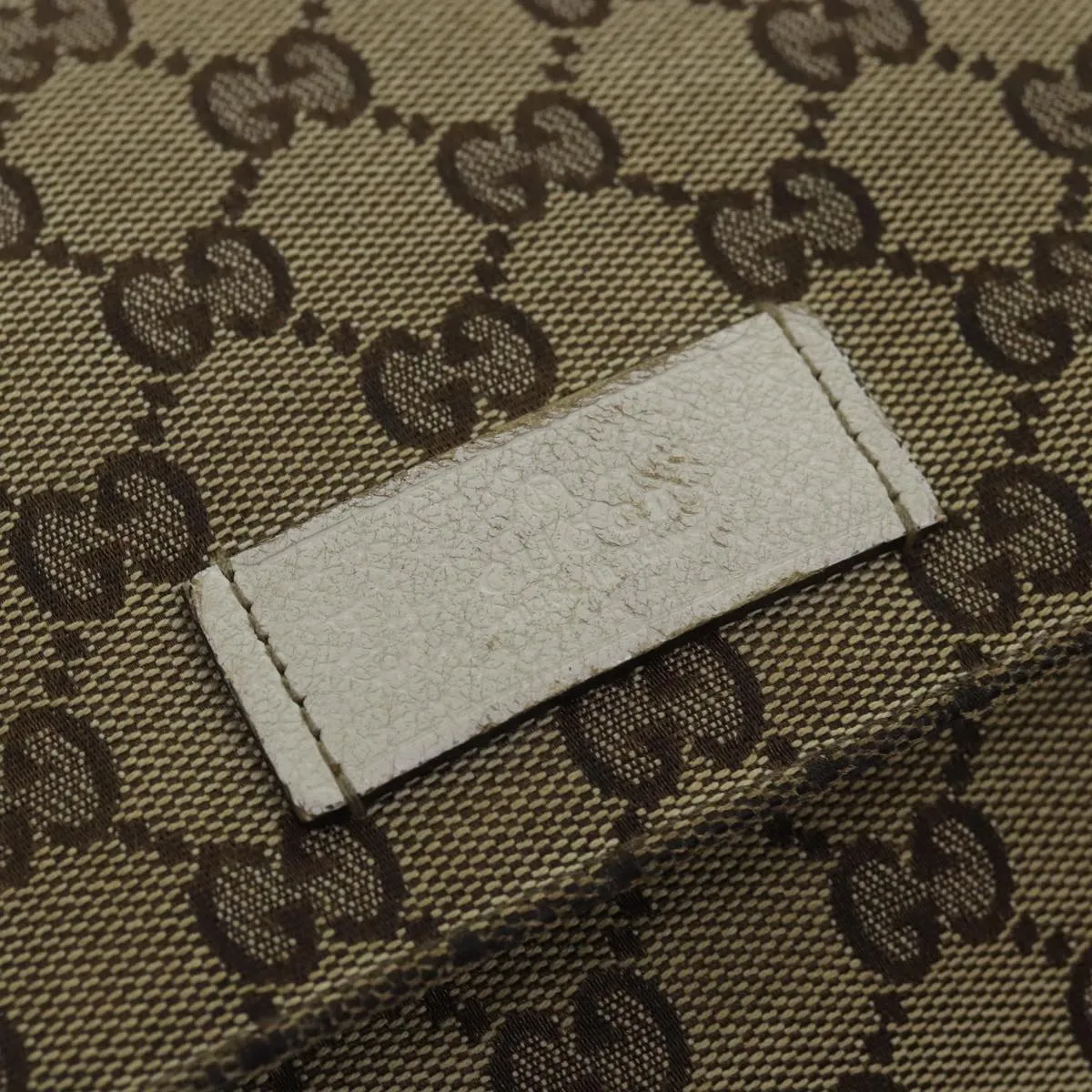 GUCCI GG Canvas Shoulder Bag Beige 146236  75978