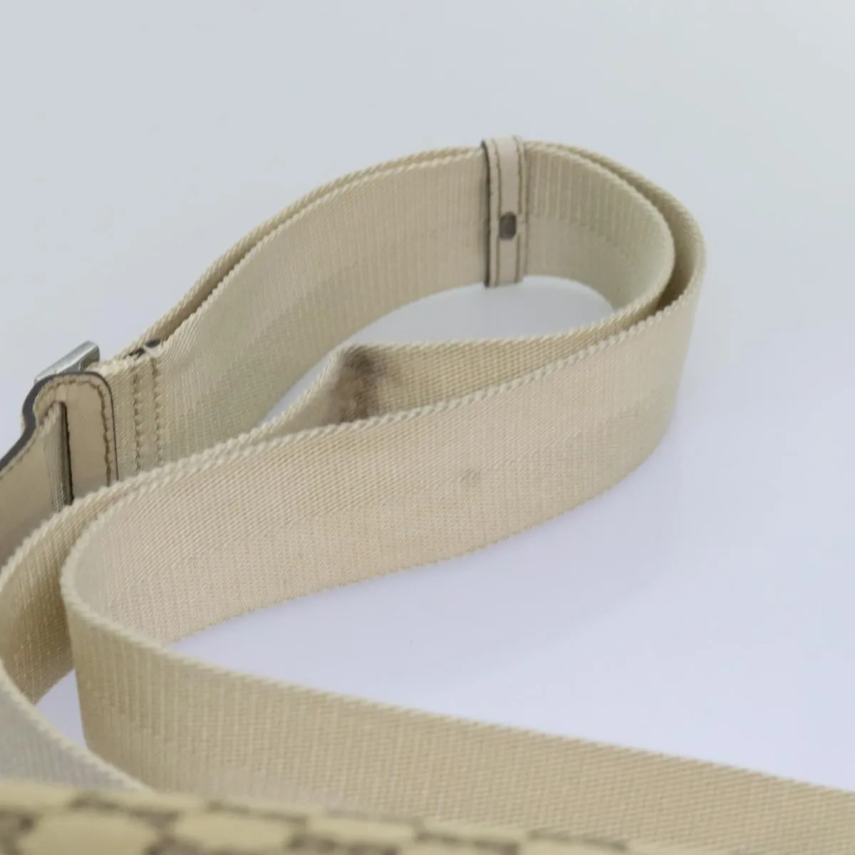 GUCCI GG Canvas Shoulder Bag Beige 146236  75978