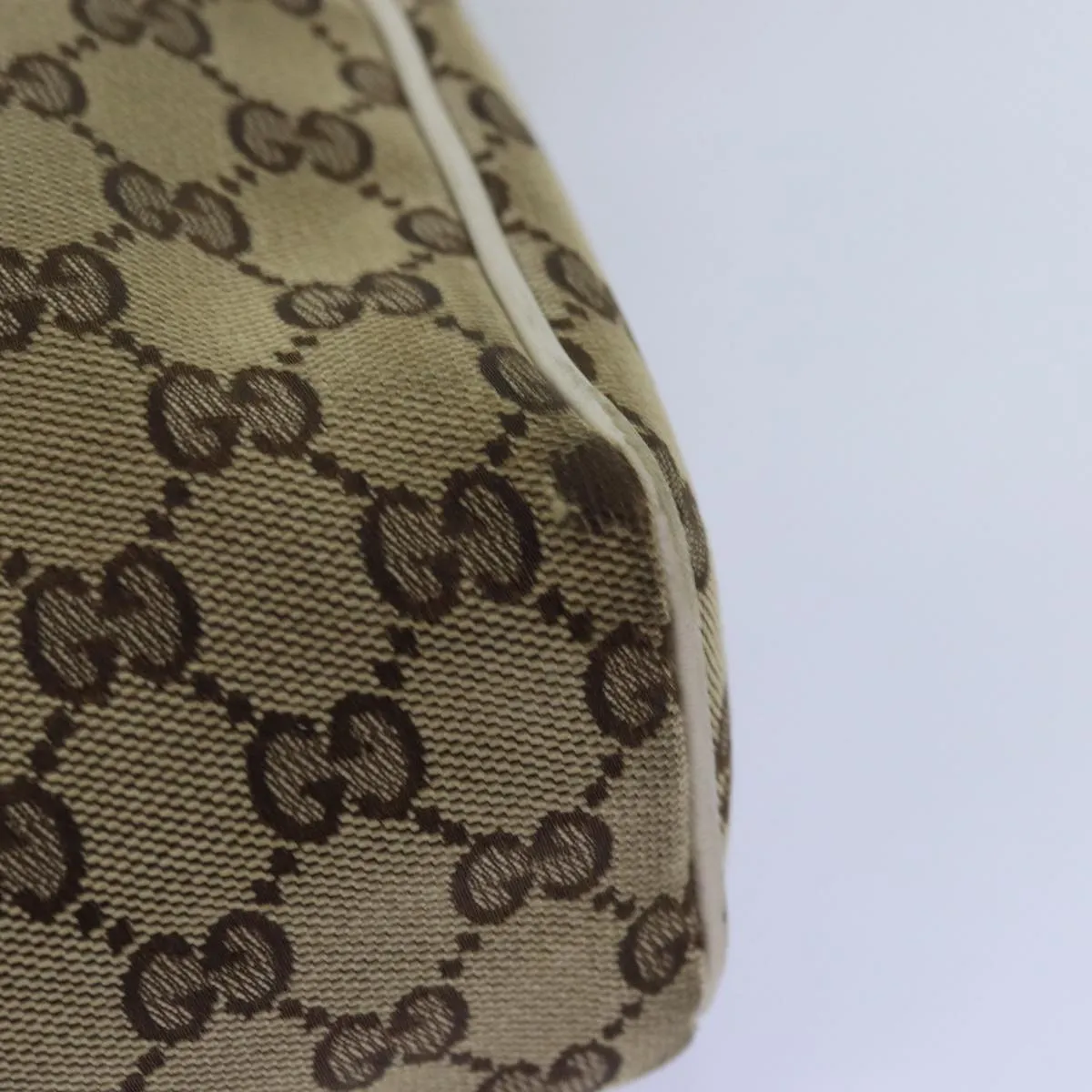 GUCCI GG Canvas Shoulder Bag Beige 146236  75978