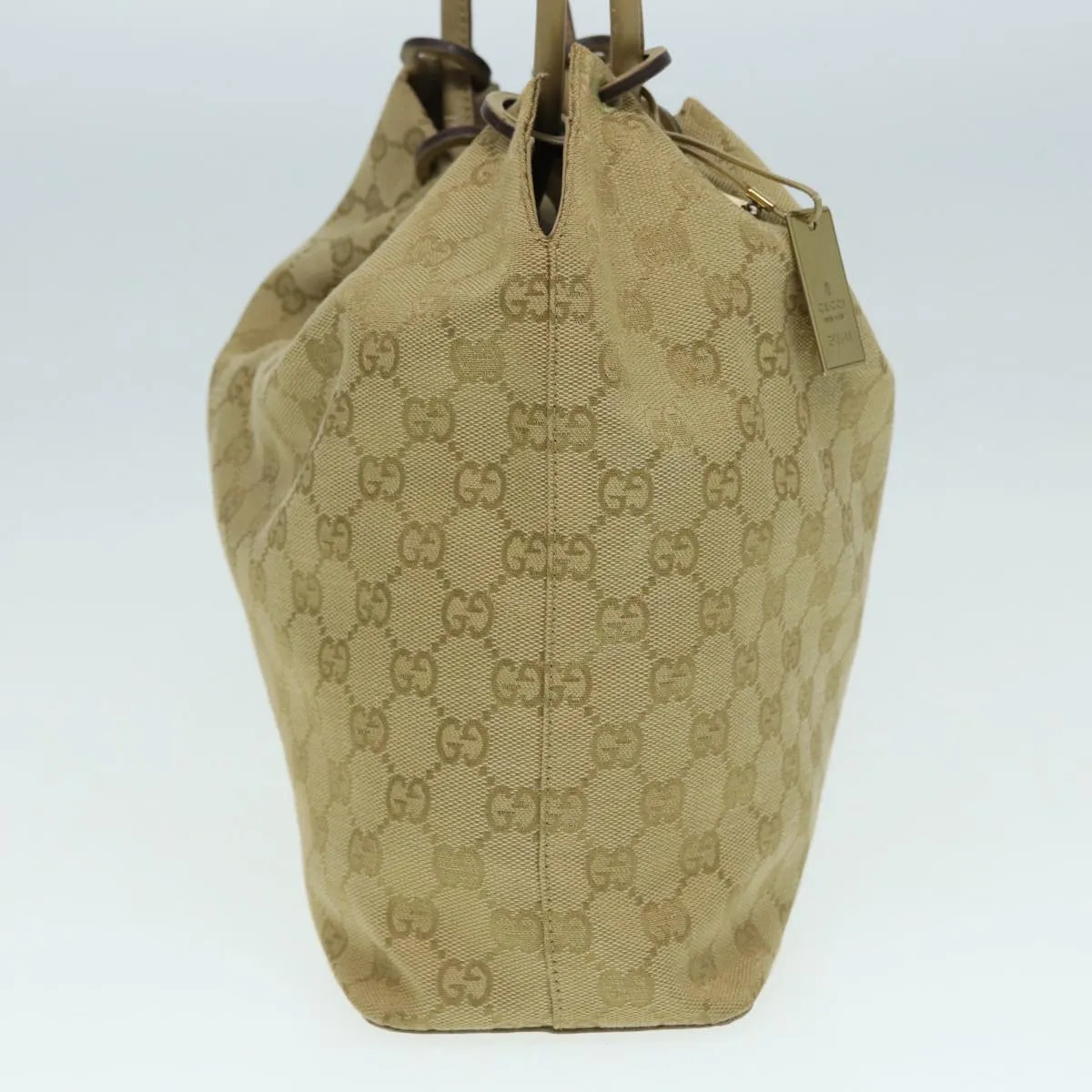 GUCCI GG Canvas Shoulder Bag Beige 90644  87426