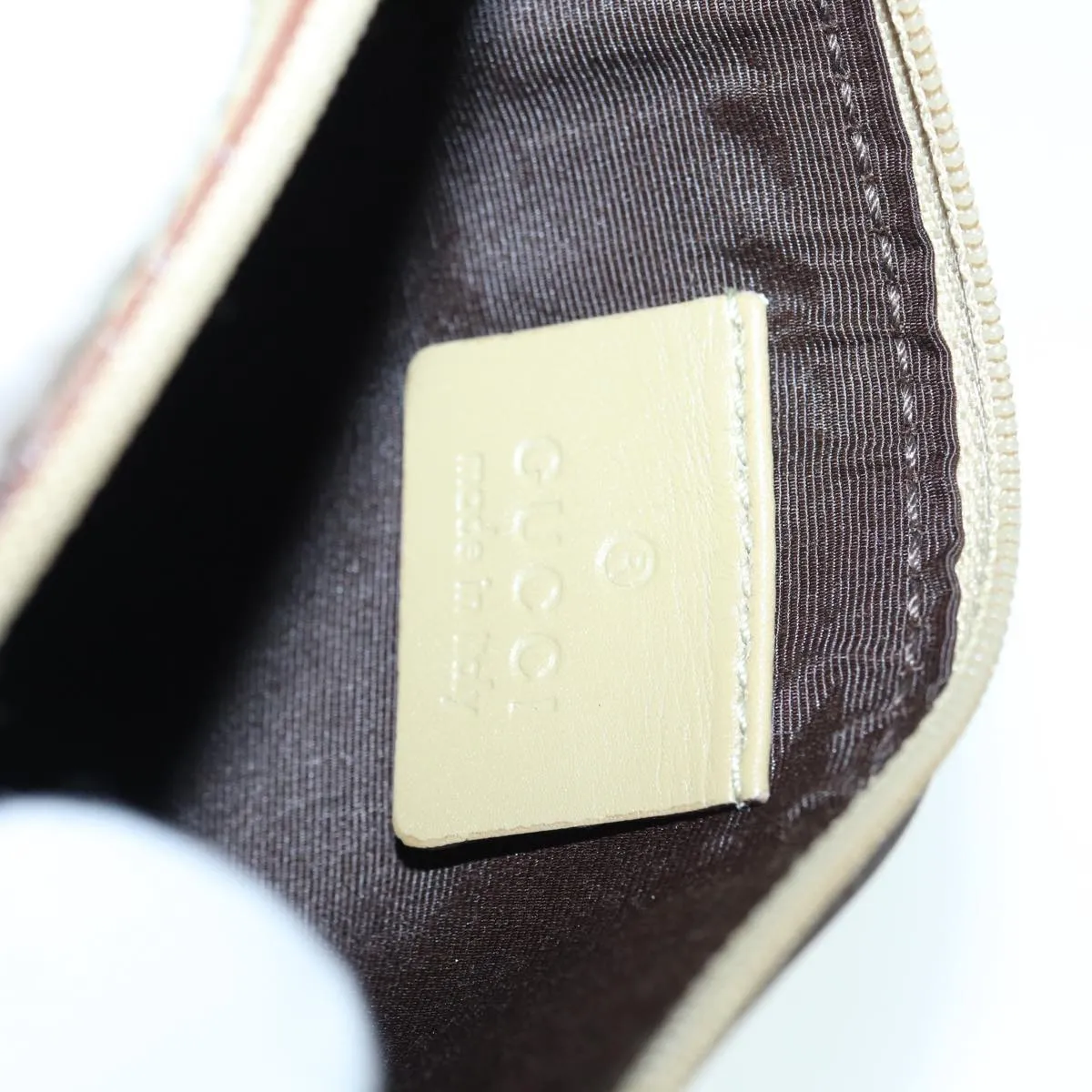 GUCCI GG Canvas Shoulder Bag Beige 90644  87426