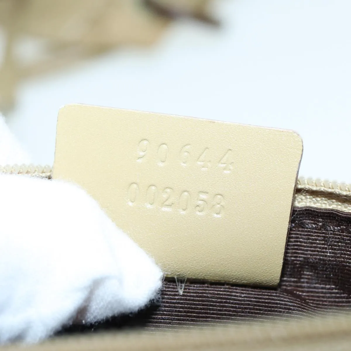 GUCCI GG Canvas Shoulder Bag Beige 90644  87426
