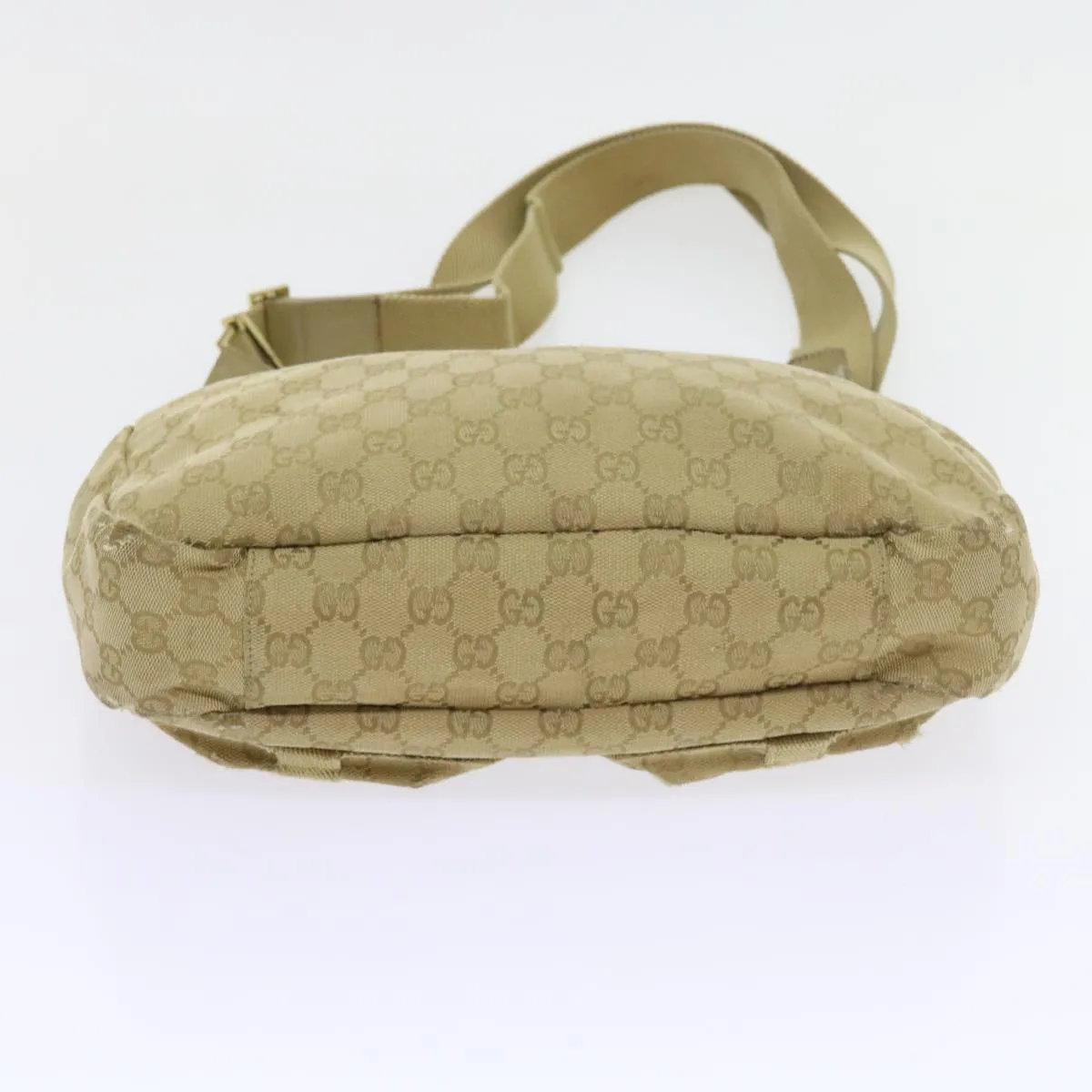 GUCCI GG Canvas Shoulder Bag Beige 90762  58417
