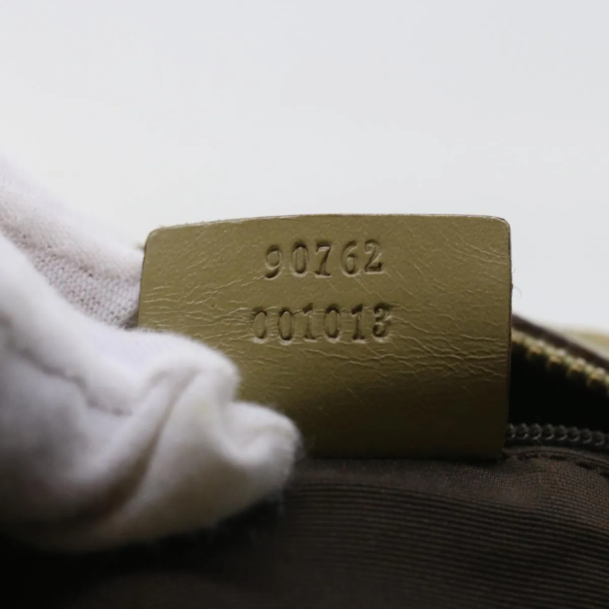 GUCCI GG Canvas Shoulder Bag Beige 90762  58417