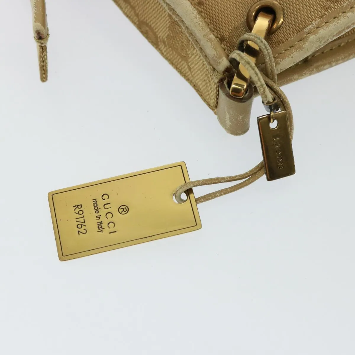 GUCCI GG Canvas Shoulder Bag Beige 91762  79100