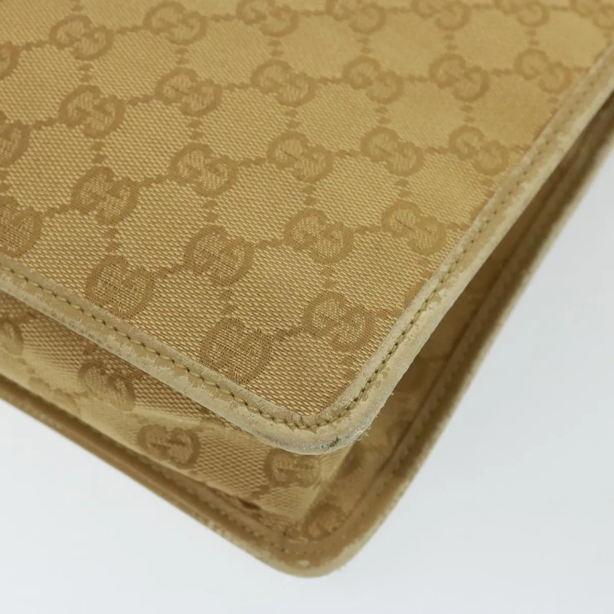 GUCCI GG Canvas Shoulder Bag Beige 91762  79100