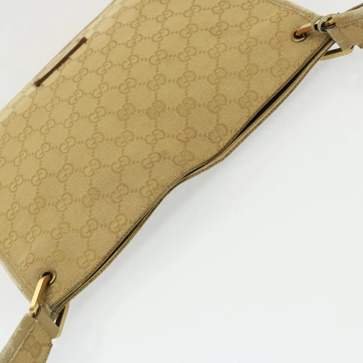GUCCI GG Canvas Shoulder Bag Beige 91762  79100
