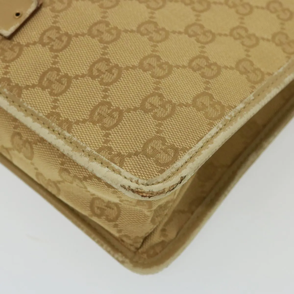 GUCCI GG Canvas Shoulder Bag Beige 91762  79100
