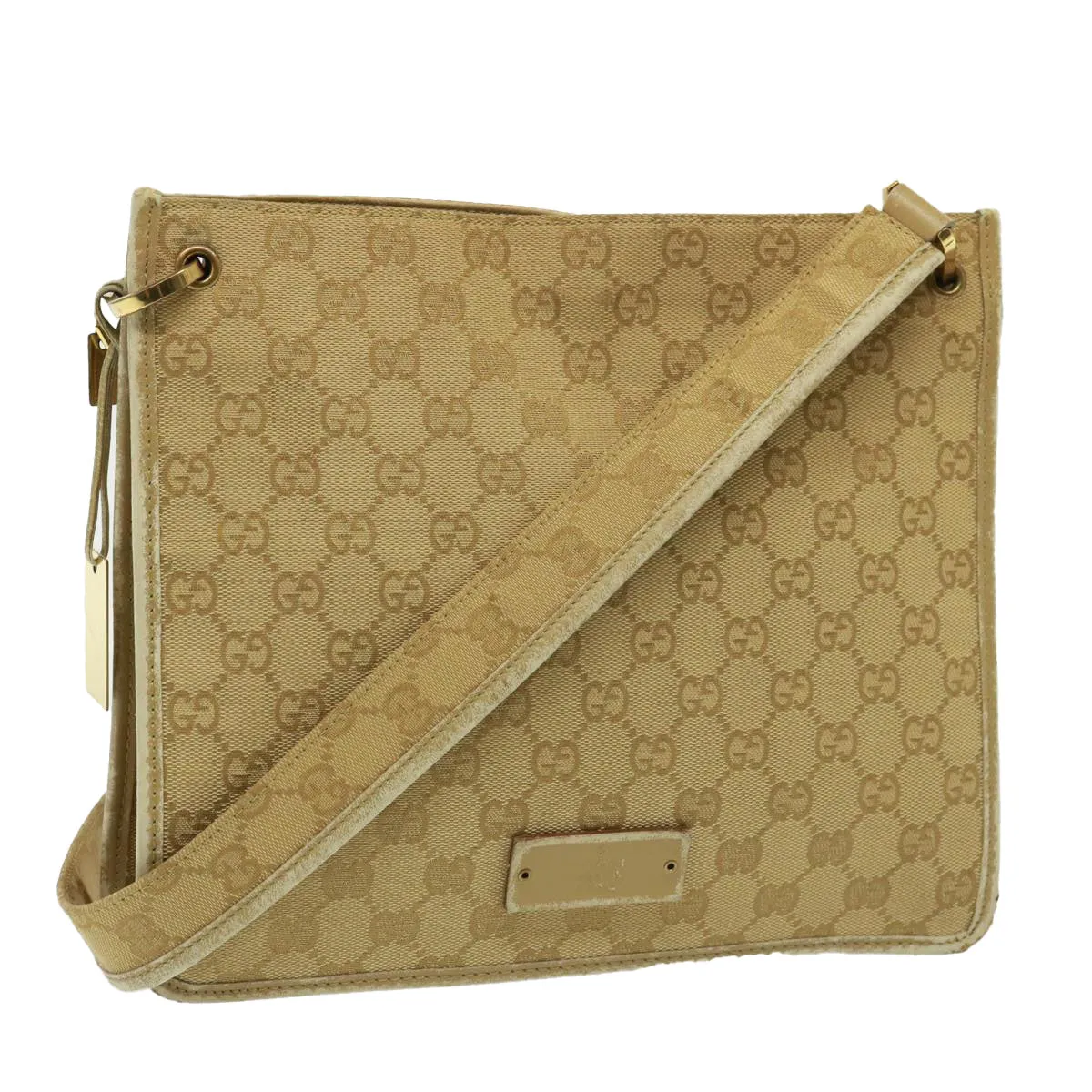 GUCCI GG Canvas Shoulder Bag Beige 91762  79100