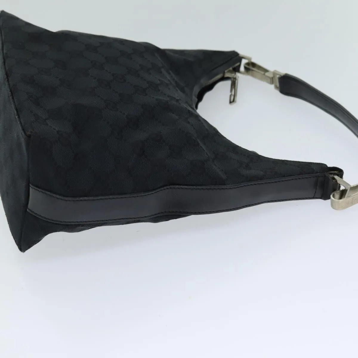 GUCCI GG Canvas Shoulder Bag Black 000 0602  79599
