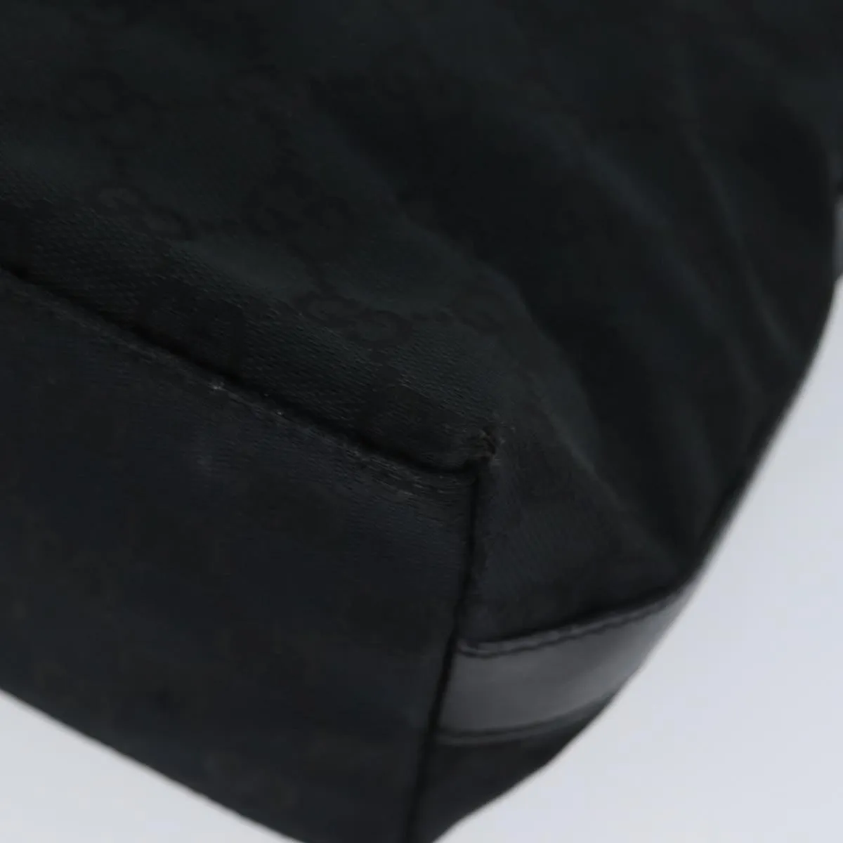 GUCCI GG Canvas Shoulder Bag Black 000 0602  79599