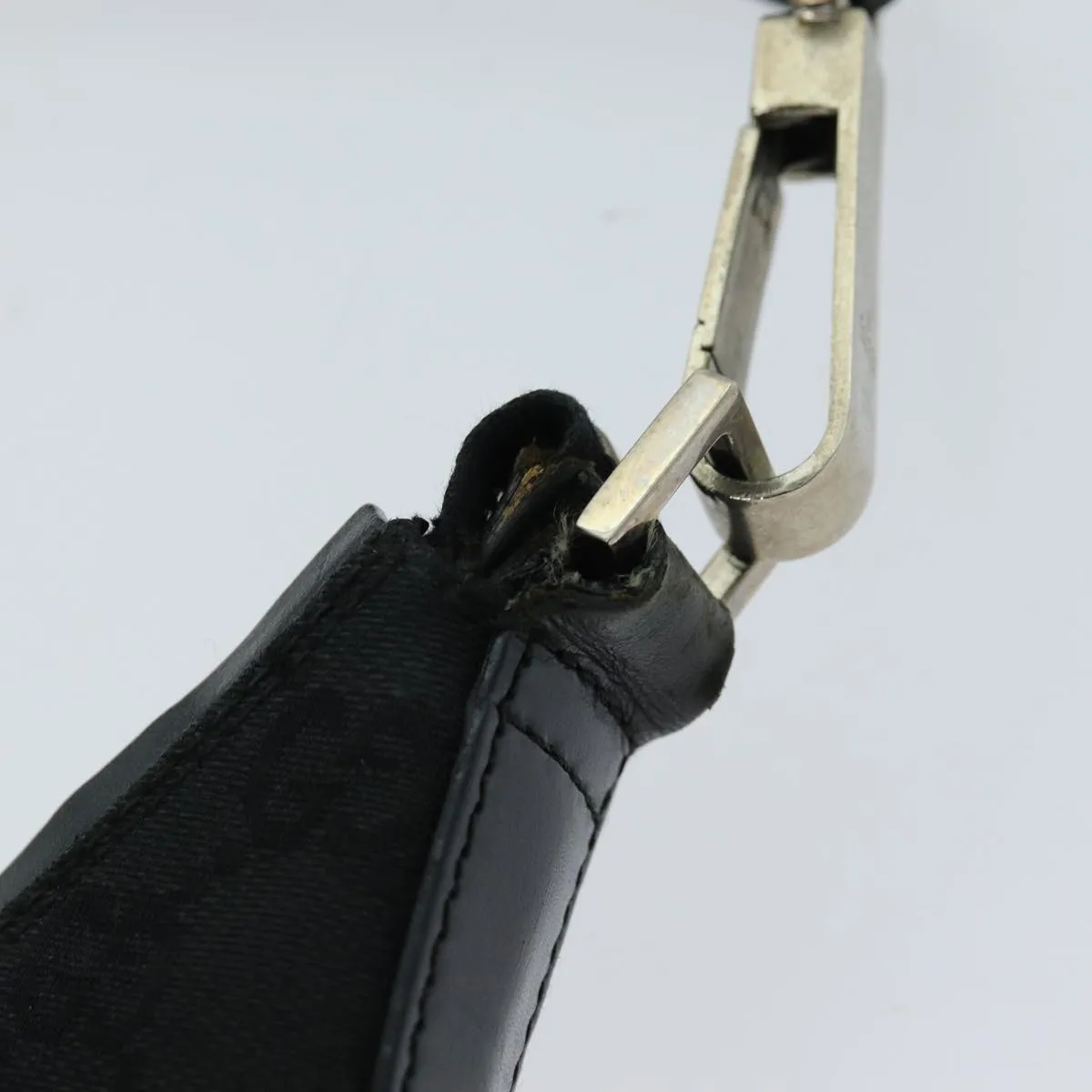 GUCCI GG Canvas Shoulder Bag Black 000 0602  79599