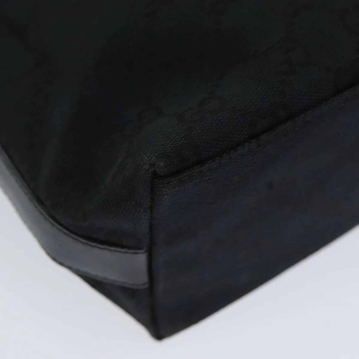 GUCCI GG Canvas Shoulder Bag Black 000 0602  79599