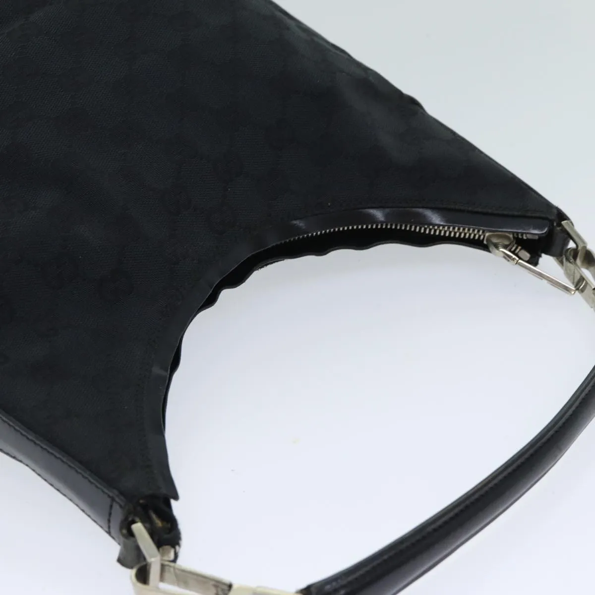 GUCCI GG Canvas Shoulder Bag Black 000 0602  79599