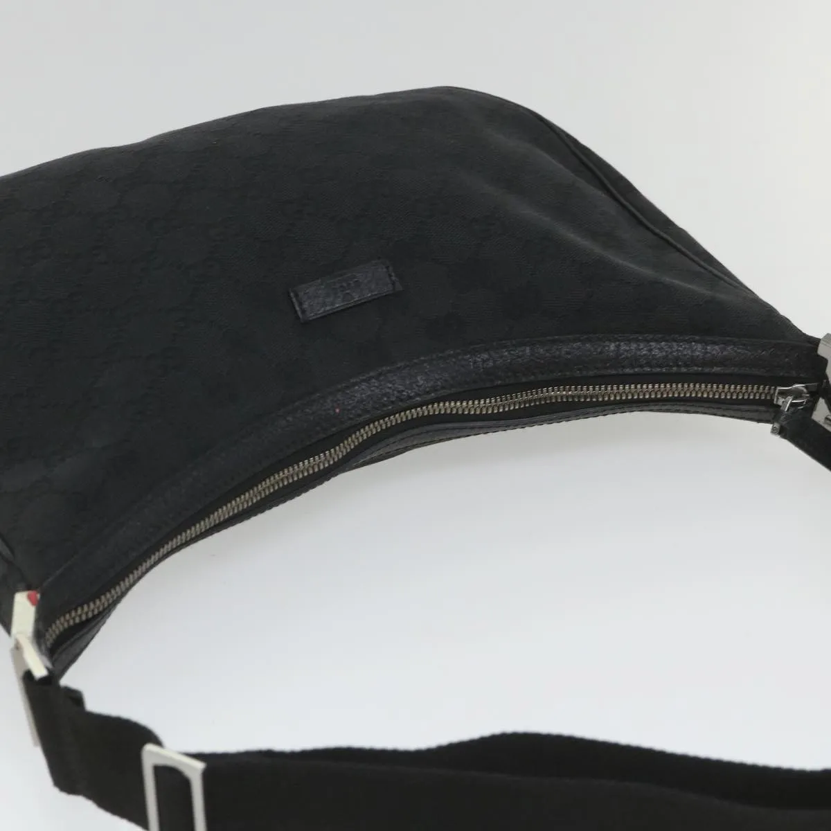 GUCCI GG Canvas Shoulder Bag Black 122790  fm2838