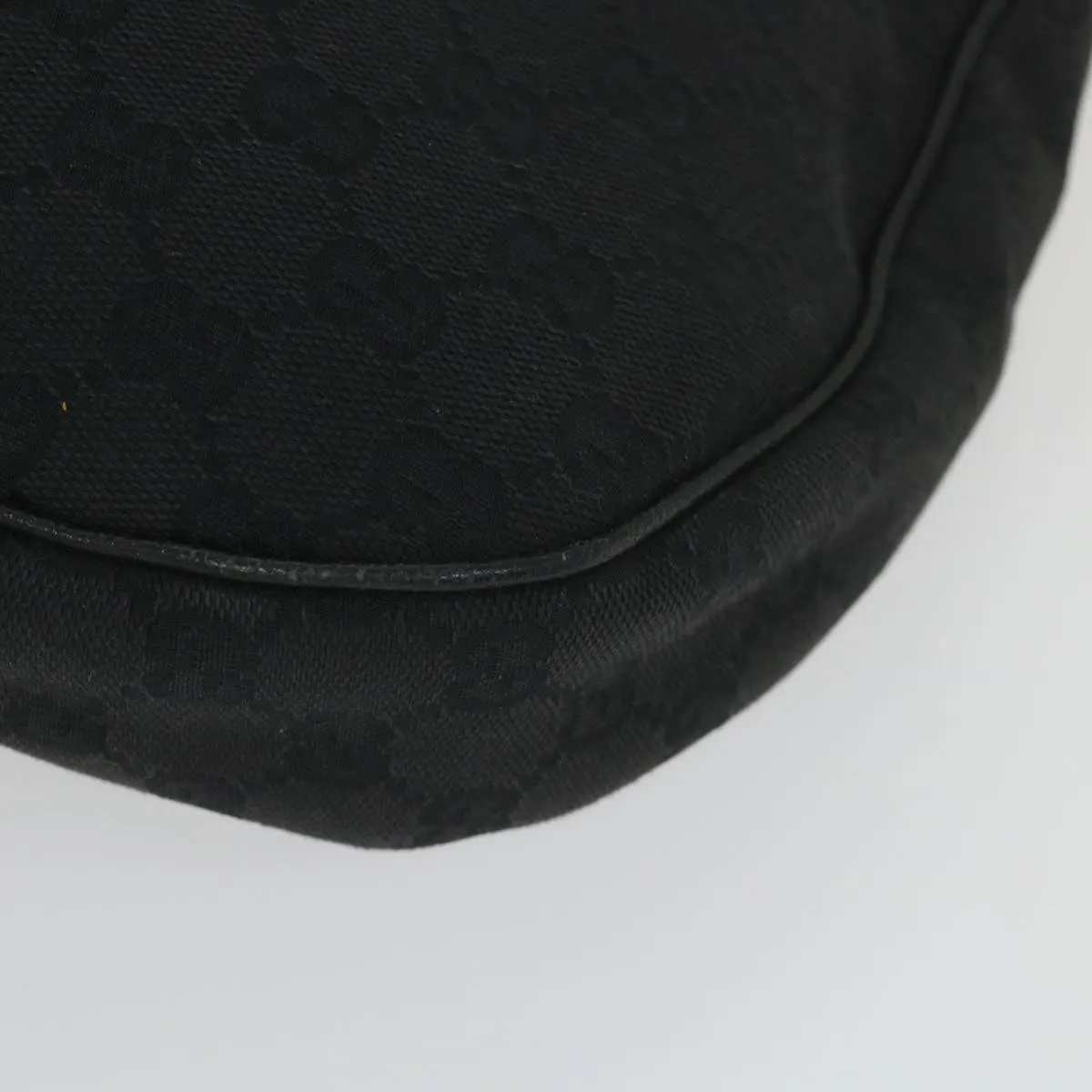 GUCCI GG Canvas Shoulder Bag Black 122790  fm2838