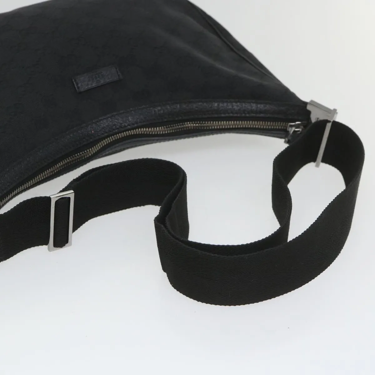 GUCCI GG Canvas Shoulder Bag Black 122790  fm2838