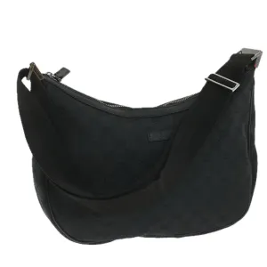 GUCCI GG Canvas Shoulder Bag Black 122790  fm2838