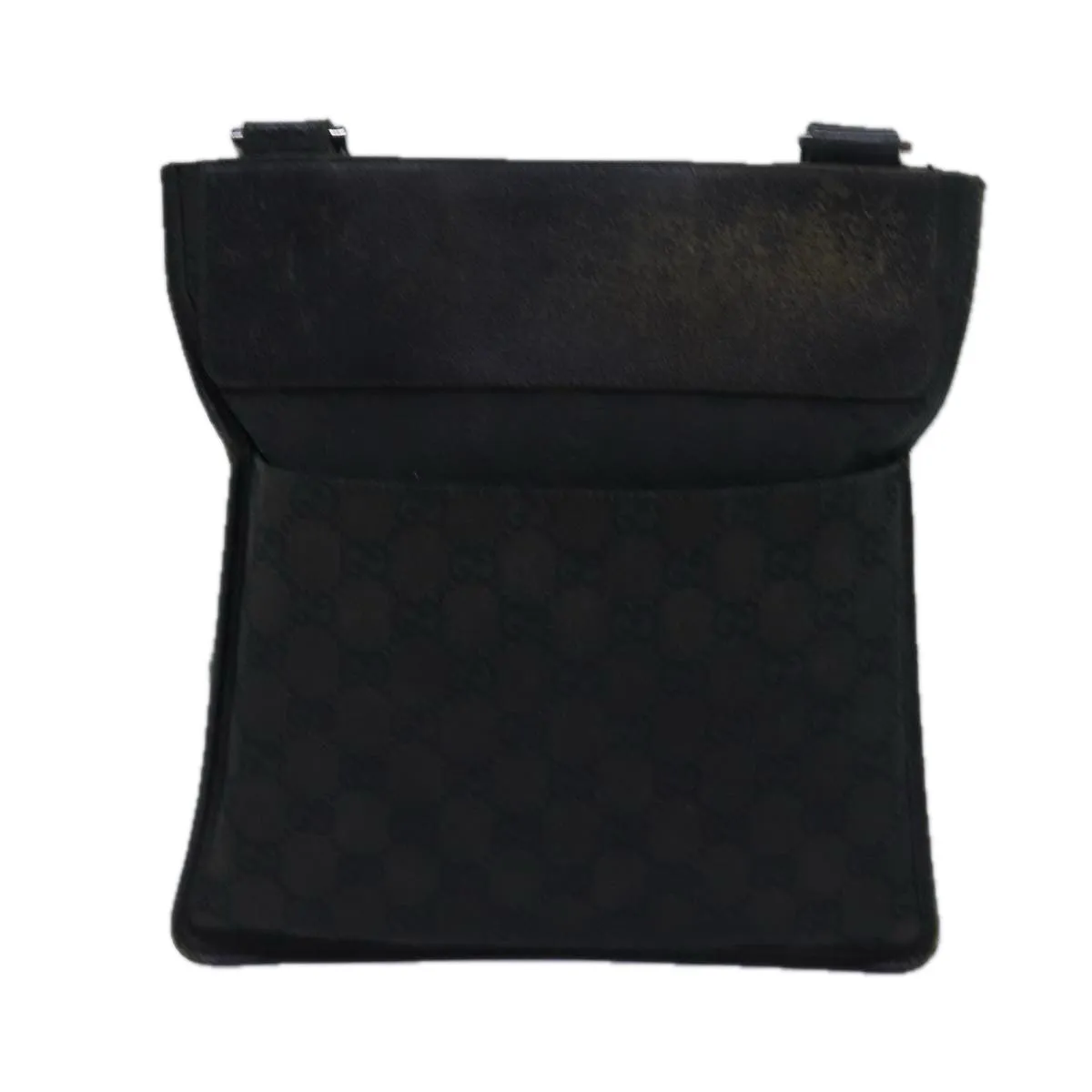 GUCCI GG Canvas Shoulder Bag Black 27639  78640