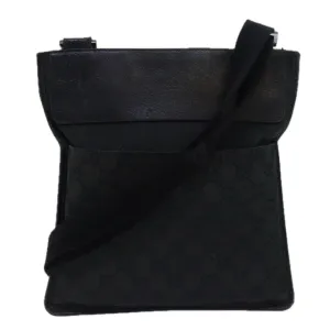 GUCCI GG Canvas Shoulder Bag Black 27639  78640
