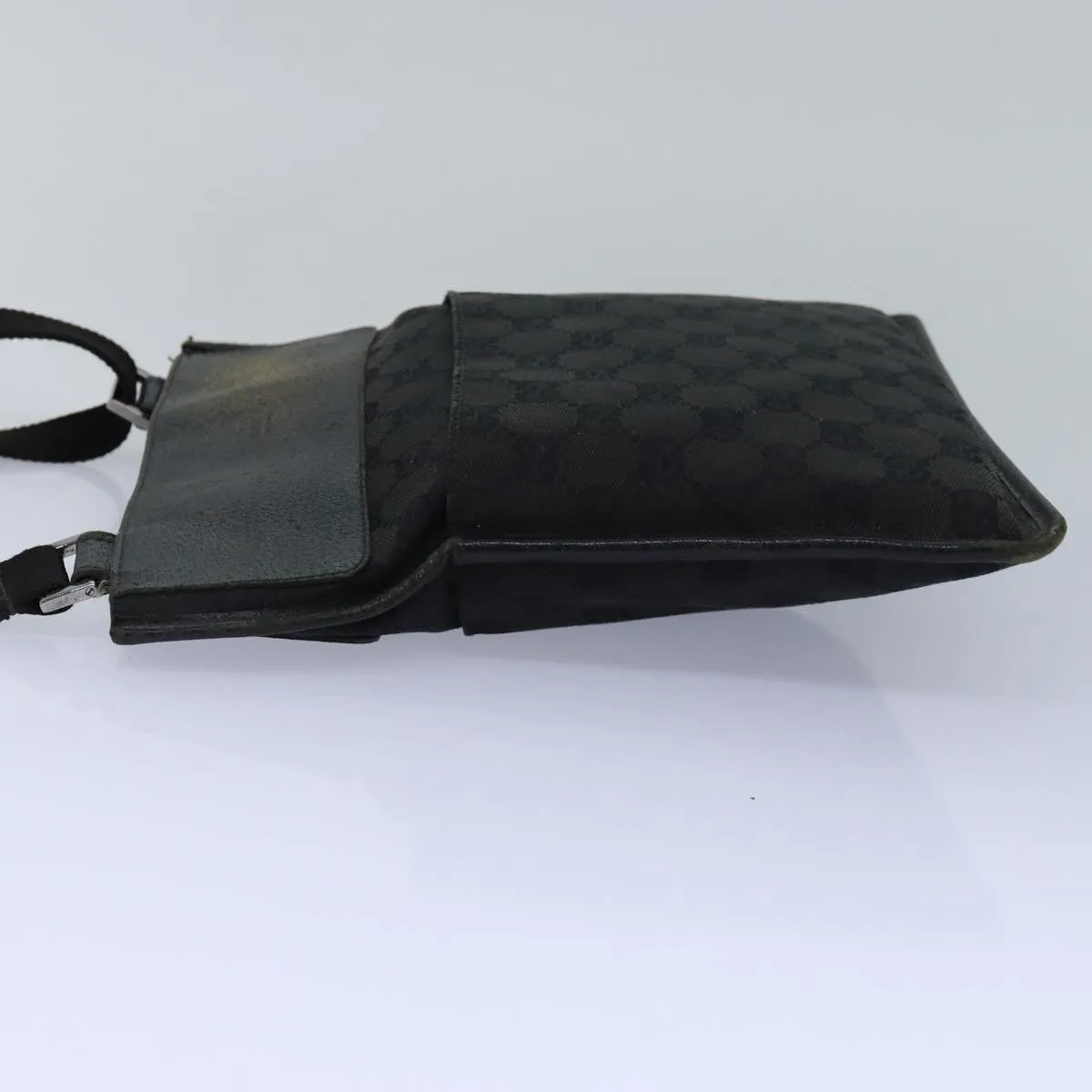 GUCCI GG Canvas Shoulder Bag Black 27639  78640