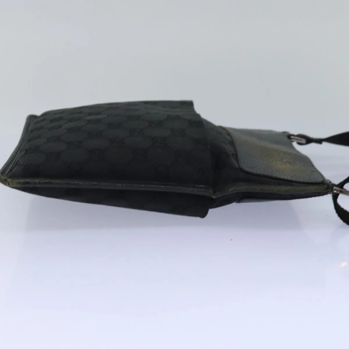 GUCCI GG Canvas Shoulder Bag Black 27639  78640