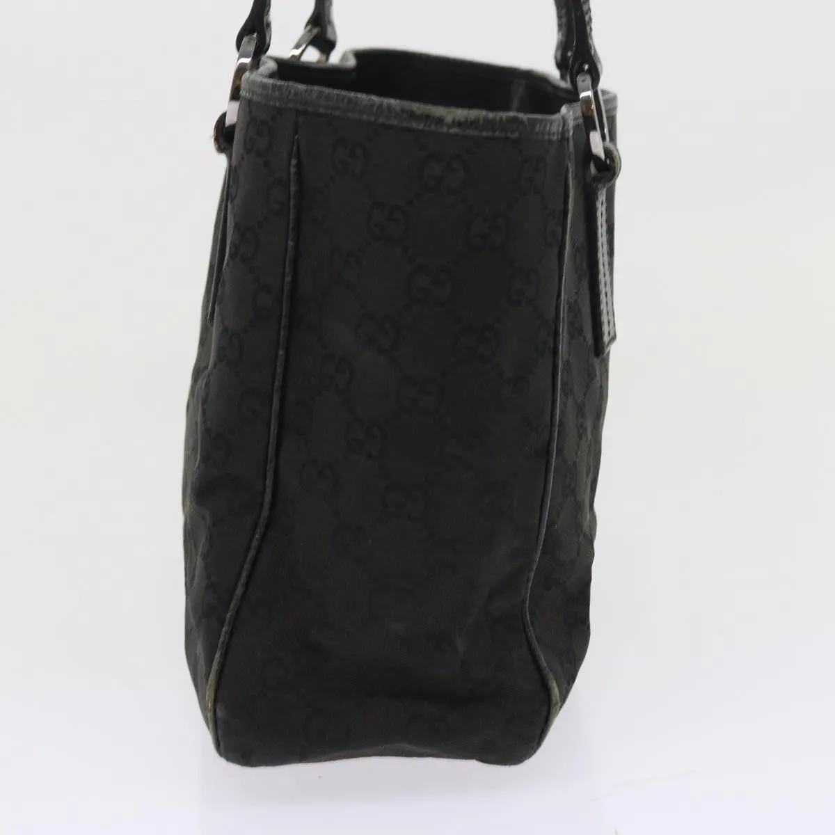 GUCCI GG Canvas Shoulder Bag Canvas PVC Leather 2Set Black Beige  55036
