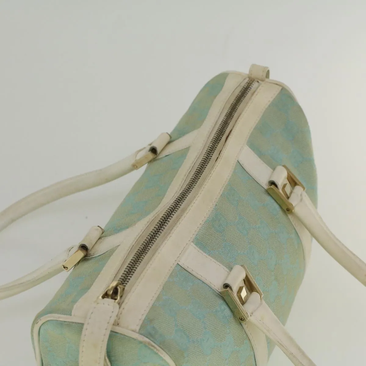 GUCCI GG Canvas Shoulder Bag Light Blue 000 0851 3754  bs9545