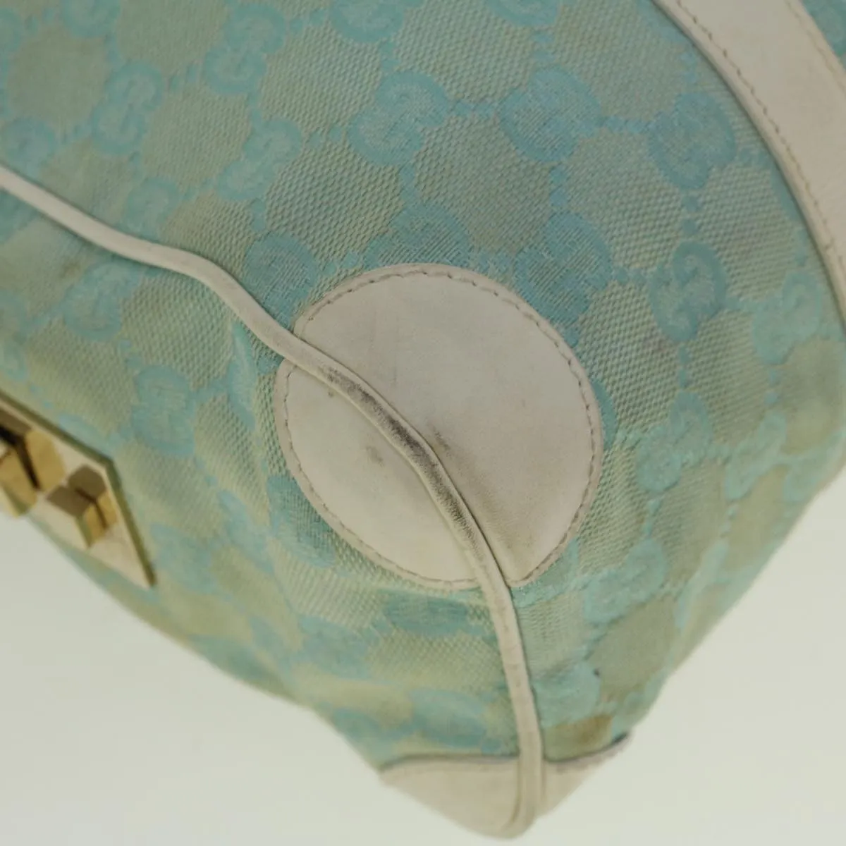 GUCCI GG Canvas Shoulder Bag Light Blue 000 0851 3754  bs9545