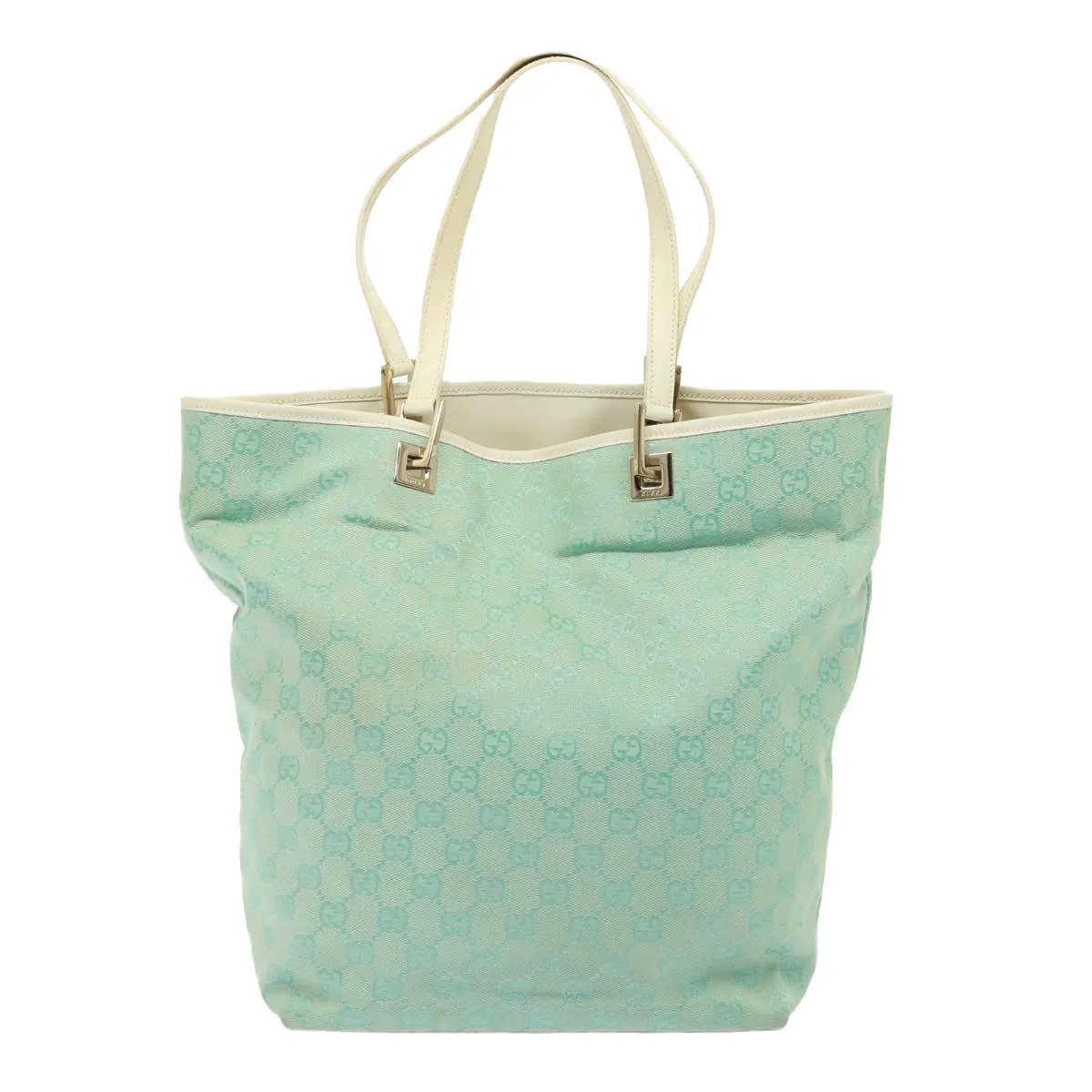 GUCCI GG Canvas Shoulder Bag Light Blue 002 1098  79099