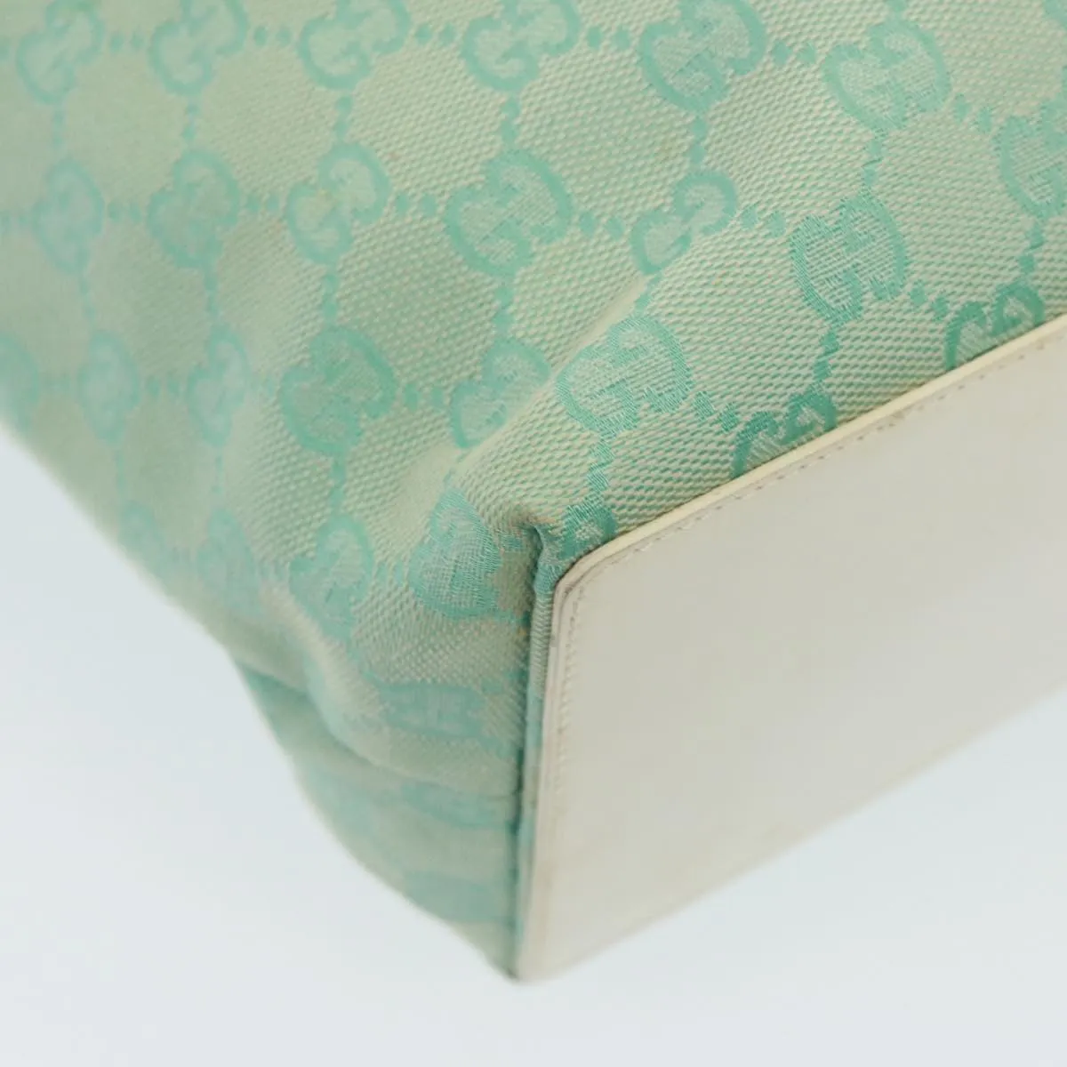 GUCCI GG Canvas Shoulder Bag Light Blue 002 1098  79099
