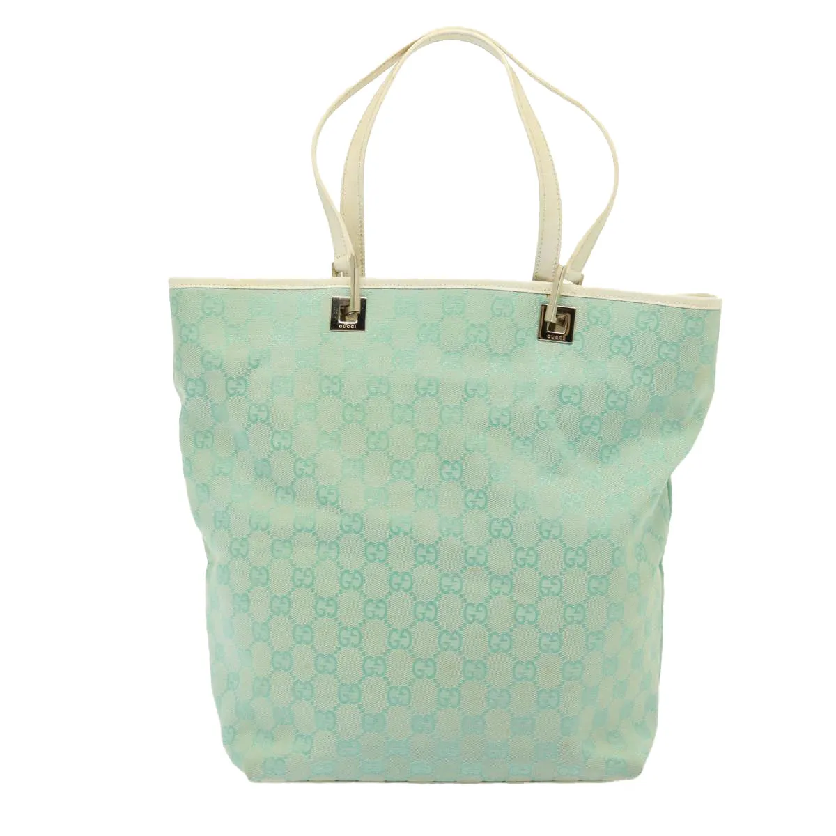 GUCCI GG Canvas Shoulder Bag Light Blue 002 1098  79099