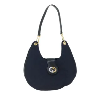 GUCCI GG Canvas Shoulder Bag Navy  56776