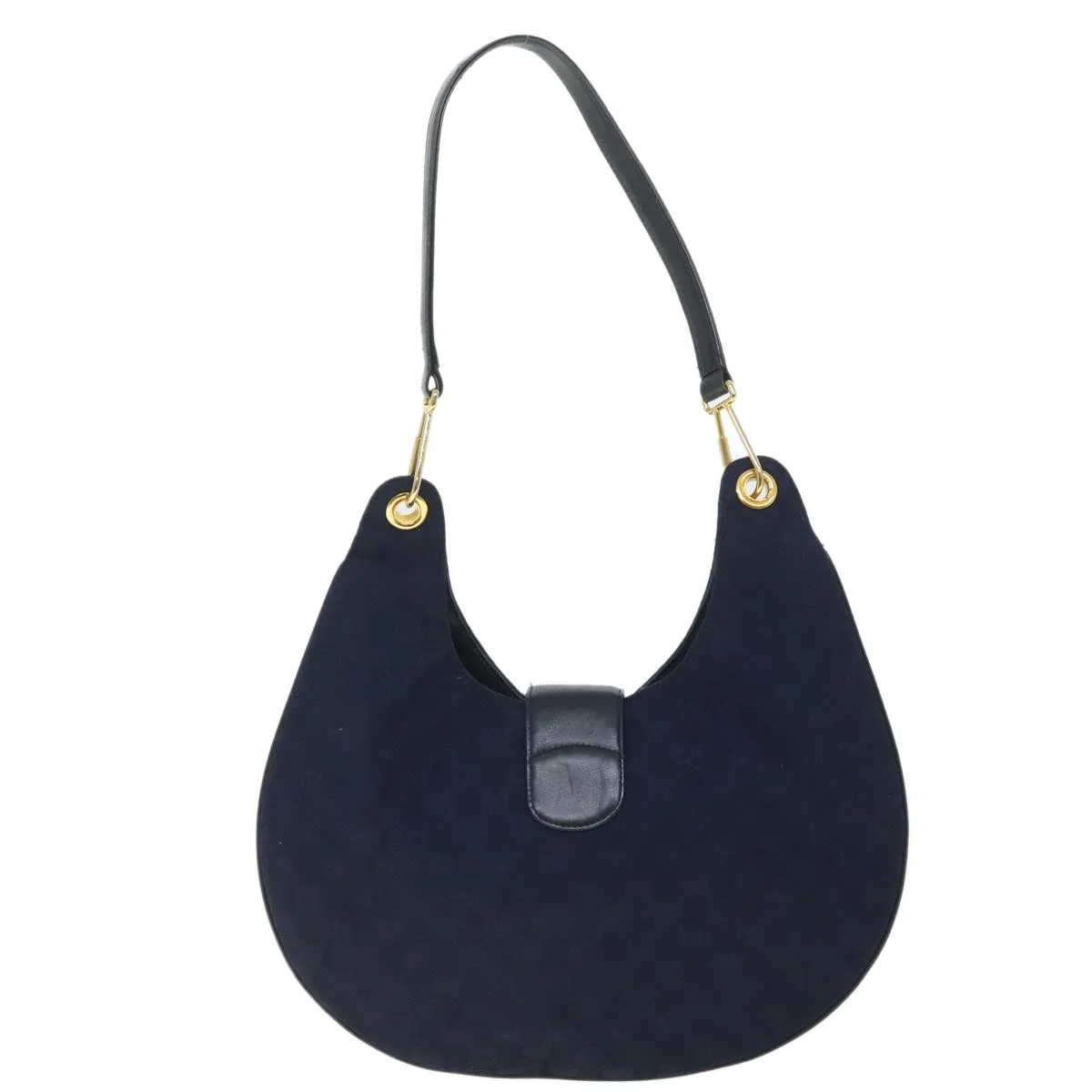 GUCCI GG Canvas Shoulder Bag Navy  56776