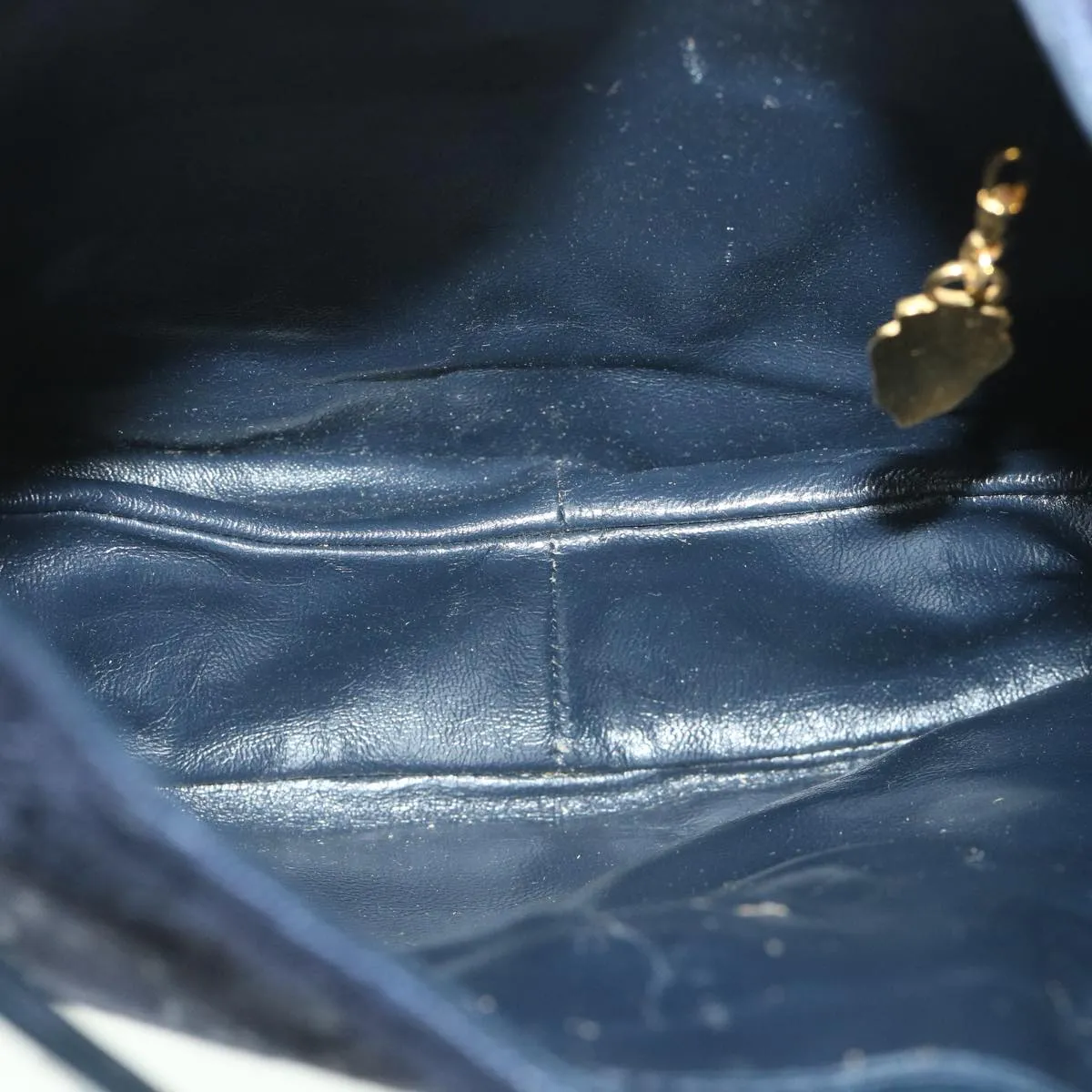 GUCCI GG Canvas Shoulder Bag Navy  56776