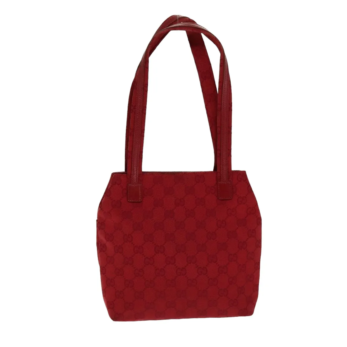 Gucci Gg Canvas Shoulder Bag Red