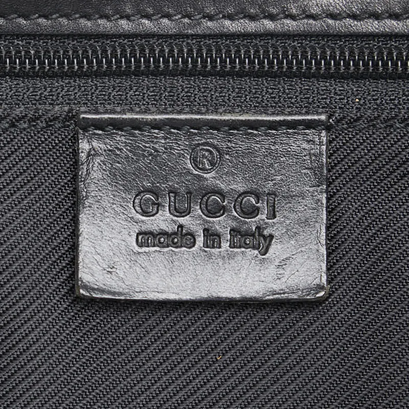 Gucci GG Canvas Tote Shoulder Bag Black