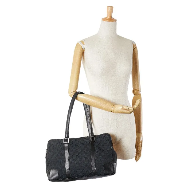 Gucci GG Canvas Tote Shoulder Bag Black